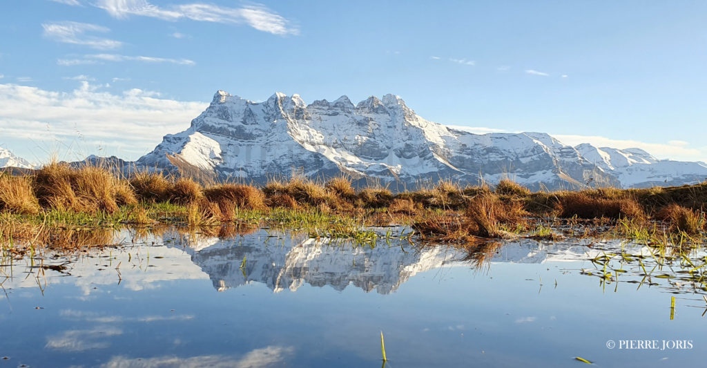 Dents du Midi depuis la gouille en automne (3)